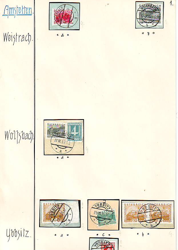 Stempeln niederösterreichischer Postämter in der Zeit 1925 - 1935 Scan1042