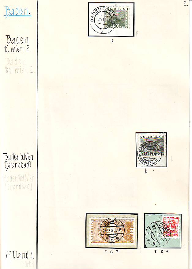 Stempeln niederösterreichischer Postämter in der Zeit 1925 - 1935 Scan1044