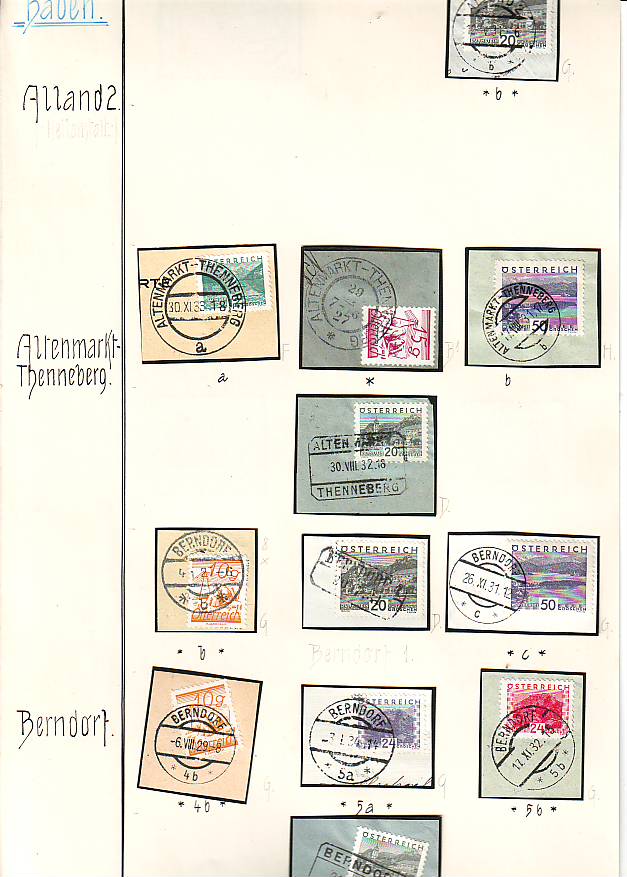 Stempeln niederösterreichischer Postämter in der Zeit 1925 - 1935 Scan1045