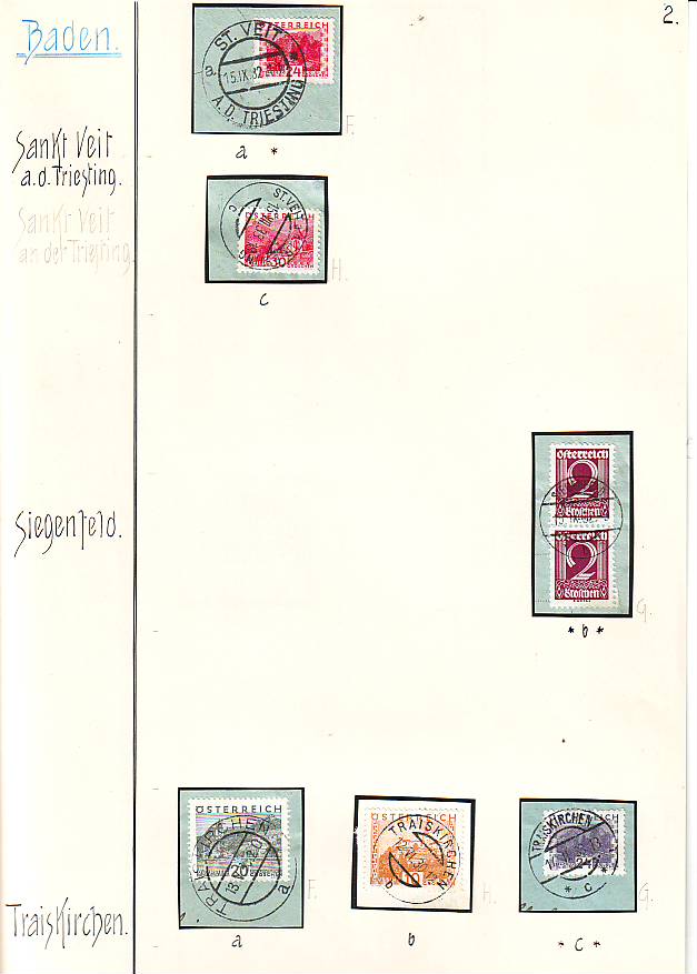 Stempeln niederösterreichischer Postämter in der Zeit 1925 - 1935 Scan1050