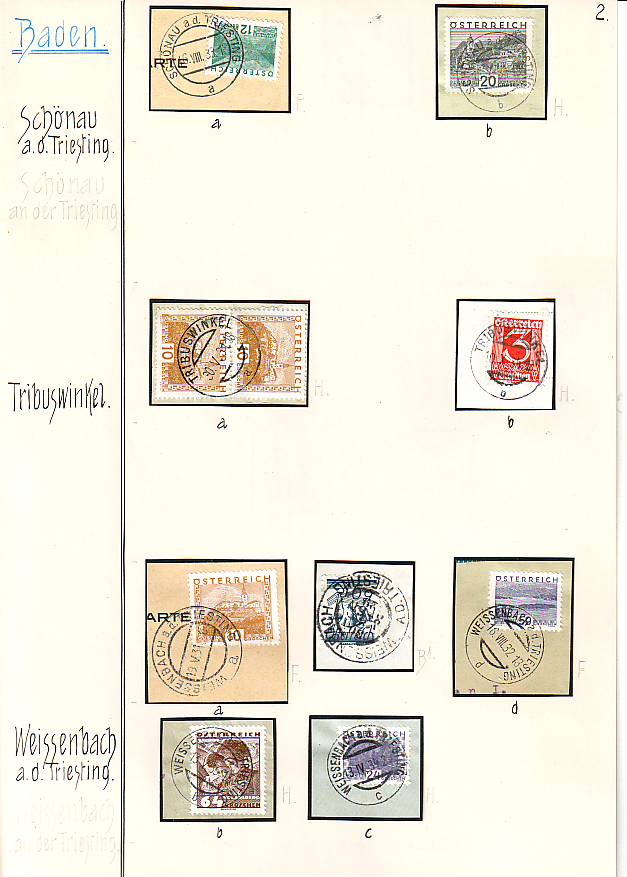 Stempeln niederösterreichischer Postämter in der Zeit 1925 - 1935 Scan1051