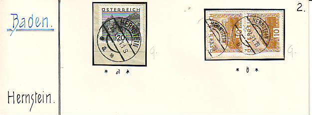 Stempeln niederösterreichischer Postämter in der Zeit 1925 - 1935 Scan1053