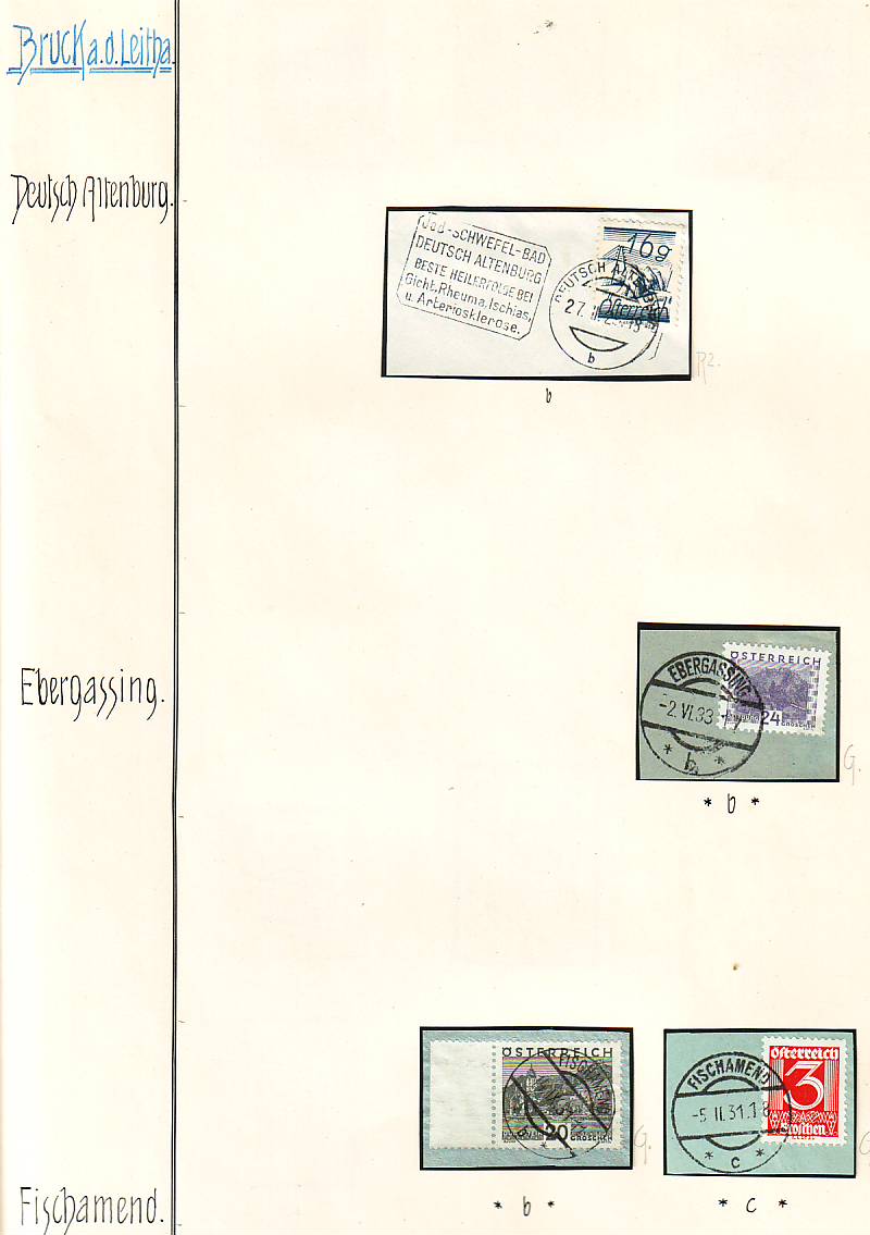 Stempeln niederösterreichischer Postämter in der Zeit 1925 - 1935 Scan1056