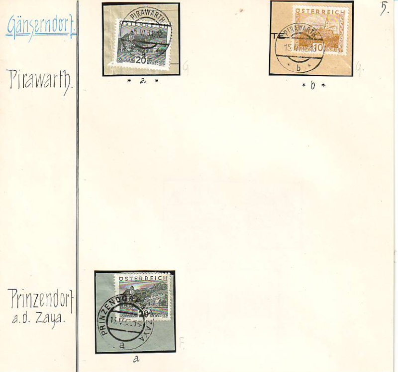 Stempeln niederösterreichischer Postämter in der Zeit 1925 - 1935 Scan1085