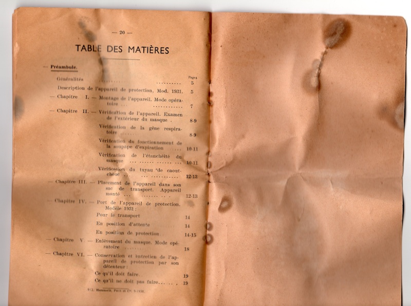 L'ANP 31 : masque a gaz francais en 1940 - Page 6 Notice19