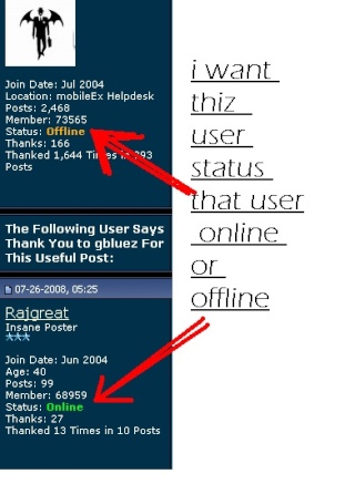 how show users status online or offline Untitl12