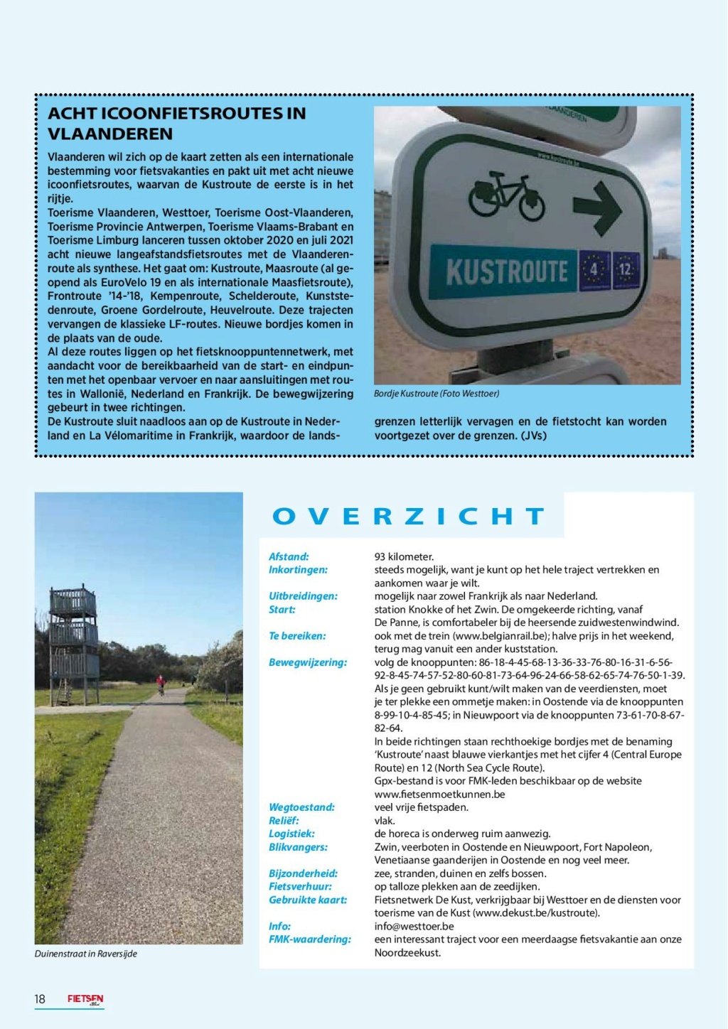 LF1 - EV4 - EV12 - Kustroute - Kustfietsroute Vlaanderen - Route du Litoral Flamand Kustro16