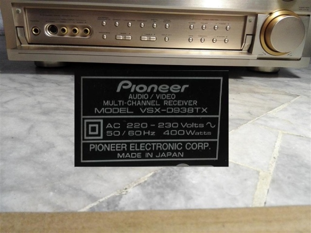 Pioneer VSX-D938TX AV receiver (sold) Img_2048