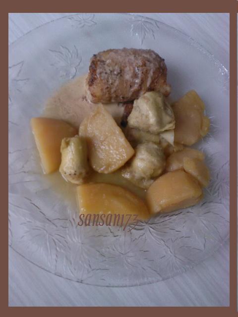 Filet de sole et son ragout de pomme de terre au coeur d'artichauts Filet_10