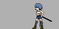 This girl has got a katana. Atk_710