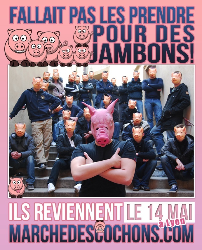 venez nombreux Samedi 14 Mai 2011 à Lyon, à cette première Marche des Cochons. Jambon10