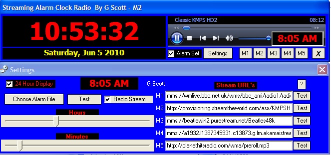 Streaming Alarm Clock Radio Stream11