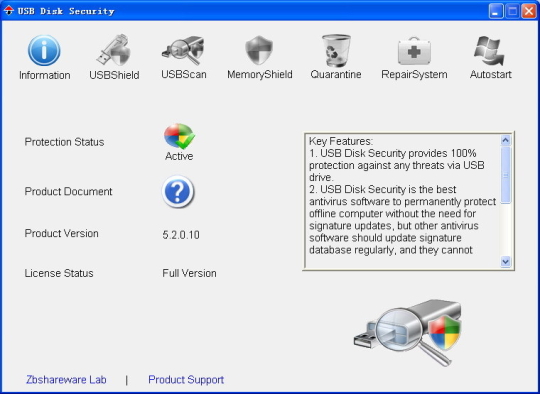 العملاق بنسخة 2010 للحماية من الفلاشات USB Disk Security 5.2.0.10   كامل 383e5e10