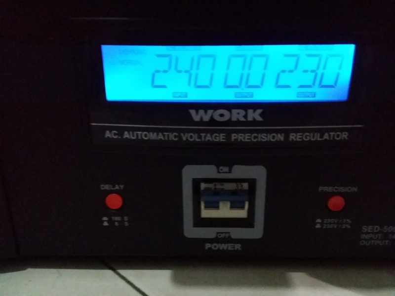 WORK SED-5000S Automatic Vooltage Percision Regulator (Used)SOLD 20160116