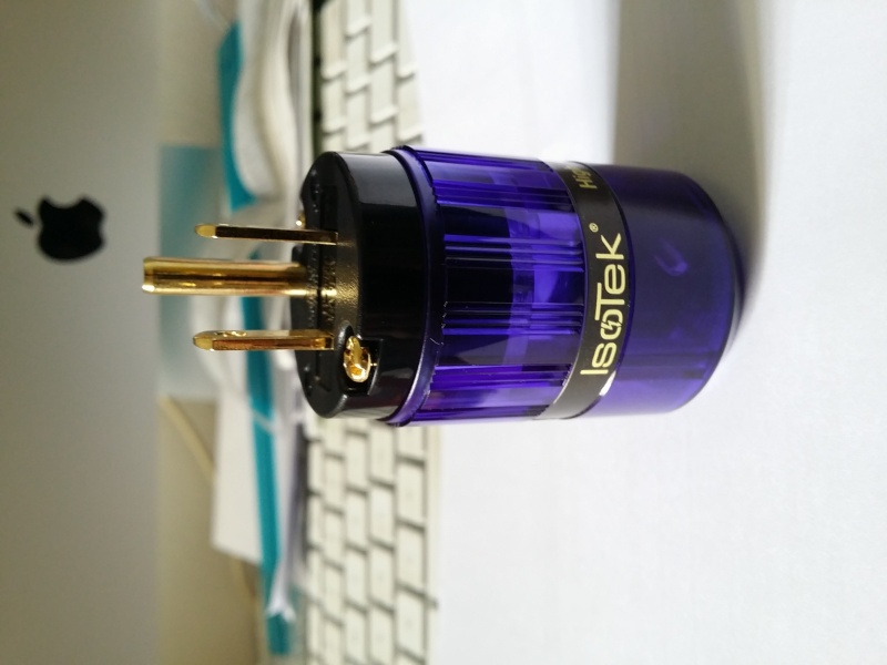 Isotek 24ct Gold connector US plug (used)sold 20160132