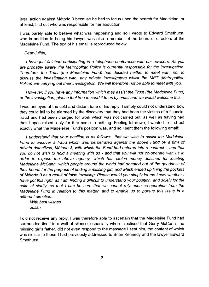 Exclusive to CMOMM - Corruption and criminality inside the Metodo 3 investigation into Madeleine McCann's disappearance: Extracts from a book by two Metodo3 men Peri910