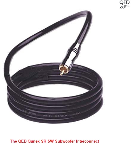 QED QUNEX SR-SW Silver Reference Subwoofer Cable - 3m Qed110