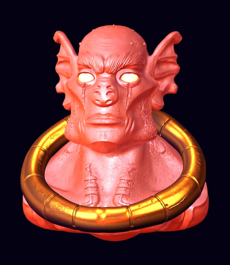 sculpt d'un Galor (fallait bien que je lui trouve un nom lol Galor12