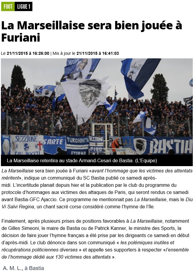 Avant match : Bastia - Ajaccio S13