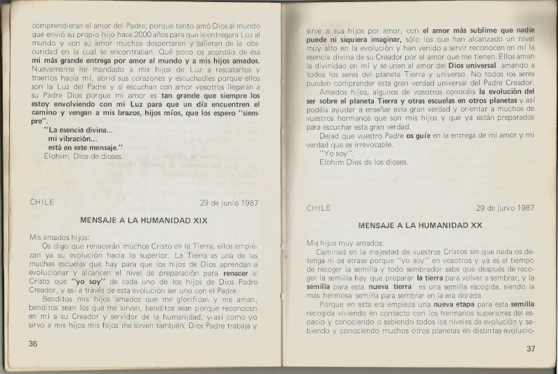 Libro del contactado Jaime Díaz:  "Yo Soy"  Guía de preparación Hoja1710