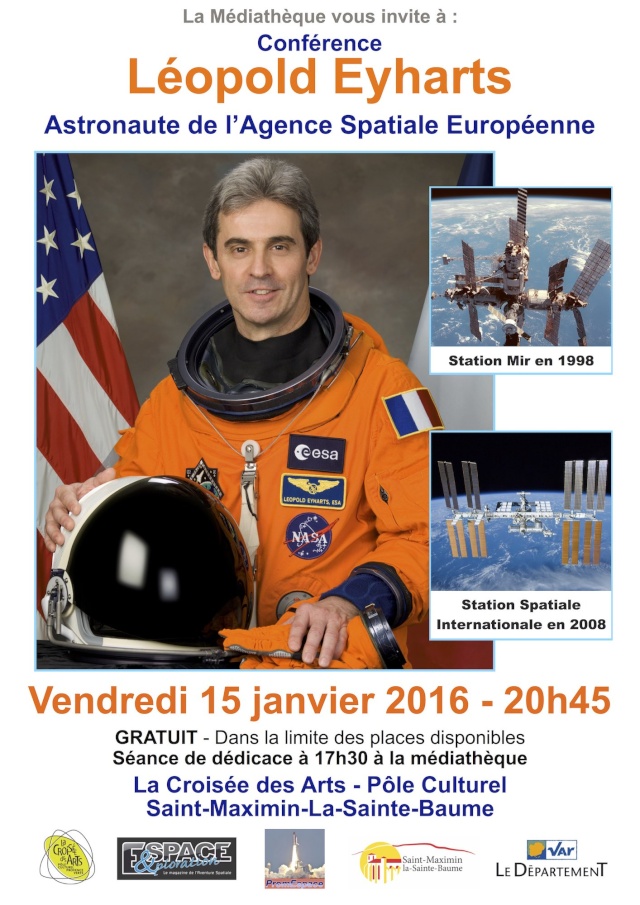 Conférence Léopold Eyharts - 15 janvier - Var Affich14