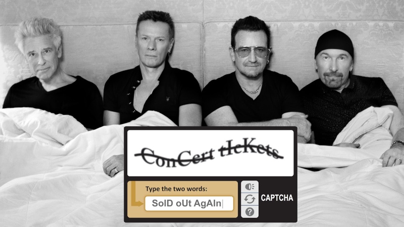 La reventa en los conciertos de U2 Ticket10