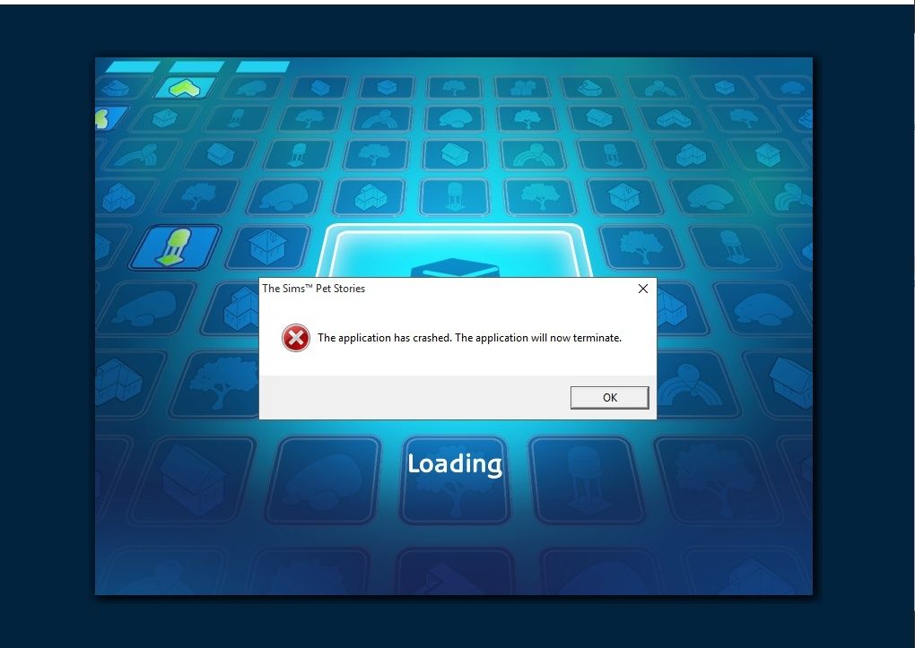 The Sims Pet Stories "The application has crashed. The application will now terminate." - fix. Bqb7n510