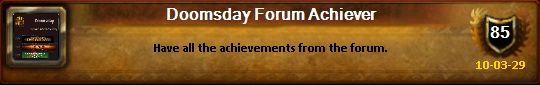 Forum Available Achievements Doomsd10