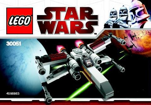 MINI Lego Star Wars X-wing Starfighter 30051-10