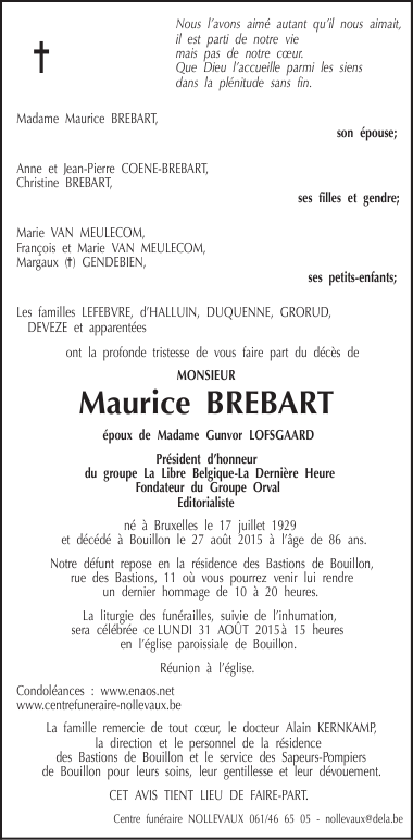 Brébart, Maurice Mb12210
