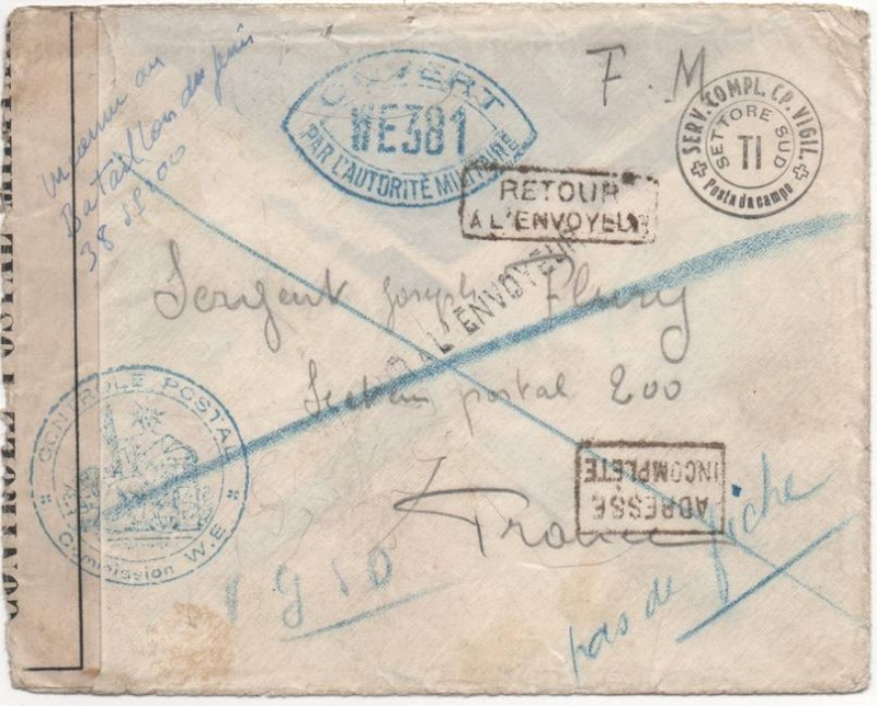 1940 Etiquette interdiction d'indiquer le secteur postal 1940_c10