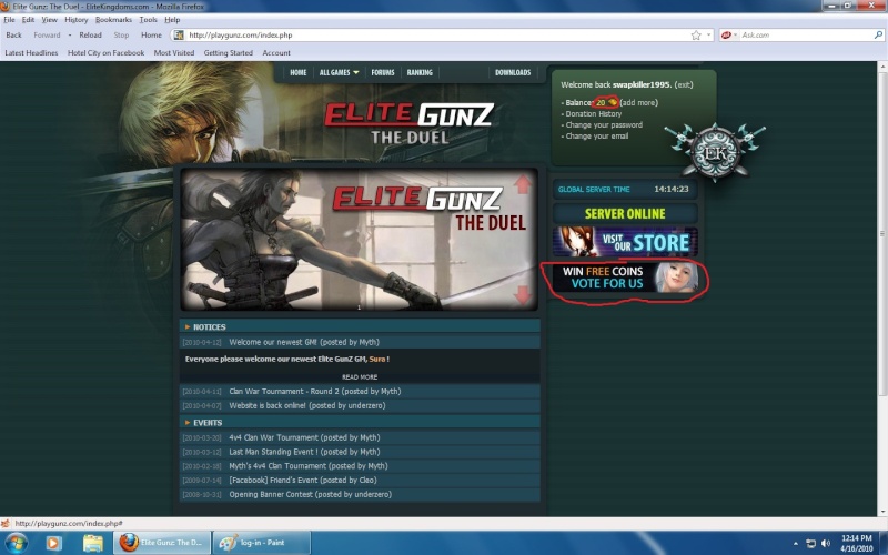 How to get cash/coins in EliteGunZ Coins10