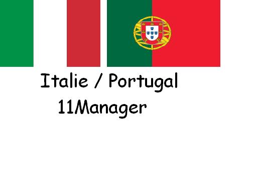 Italie - Portugal 11Manager