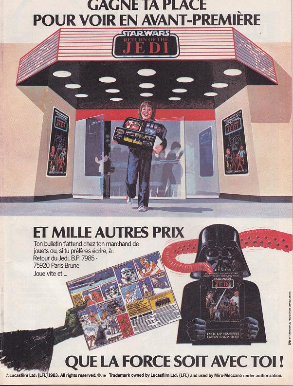 Vintage Star Wars French Toy Advertisements Tvtr_s13