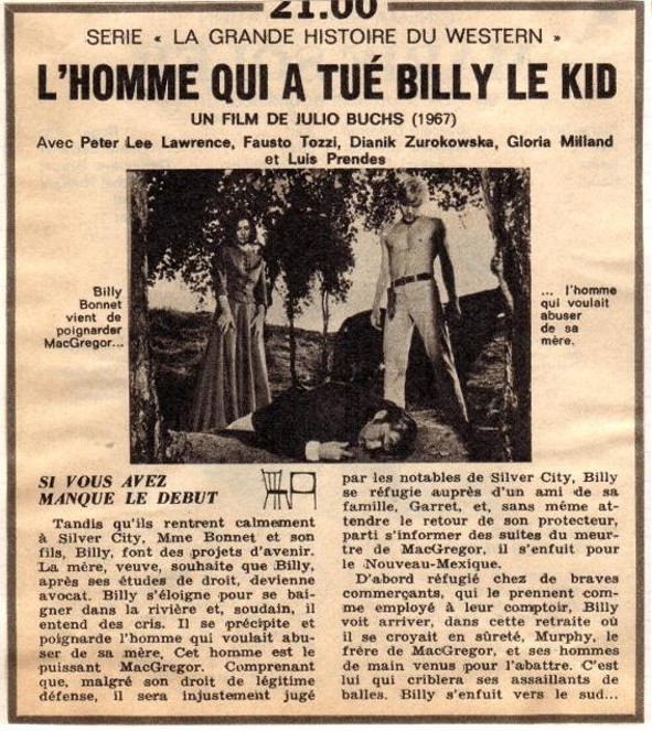 L'homme qui a tué Billy le Kid - El hombre que mató a Billy el Niño - 1967 - Julio Buchs Hommeq10