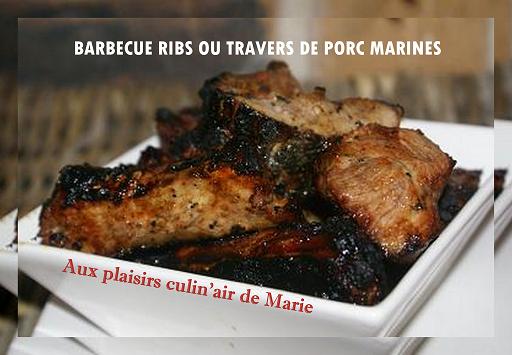 BARBECUE RIBS OU TRAVERS DE PORC MARINES 2010-012