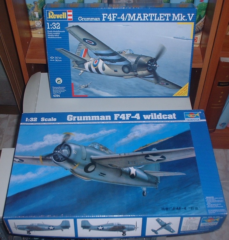 A double build: Grumman F4F-4 Wildcat (Trumpeter 1/32) and Grumman F4F-4/Martlet Mk. V (Revell 1/32) Dscf0010