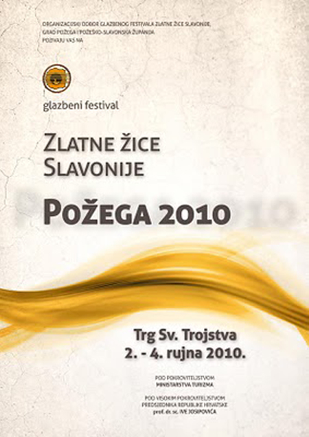 Zlatne žice Slavonije - Požega 2010 - Večer tamburaške pjesme Poster10