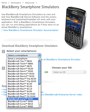 BlackBerry 6 Device Simulators Arrive for the Bold 9650 and Curve 3G 9330 Blackb14