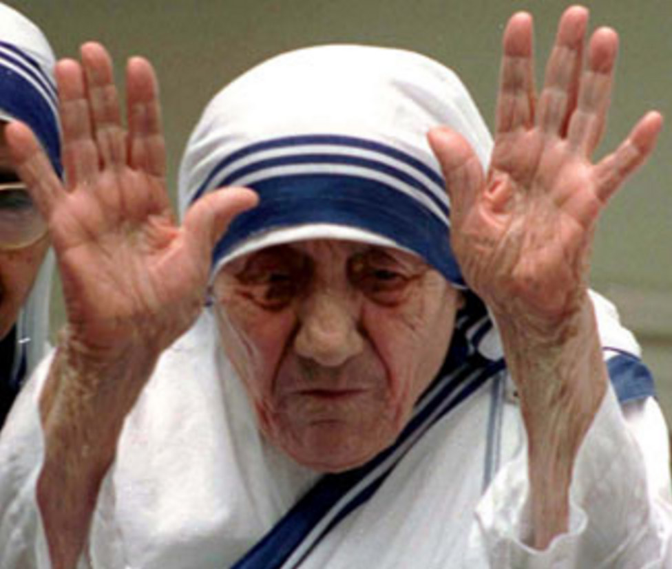 Mother Teresa's hands Mother11