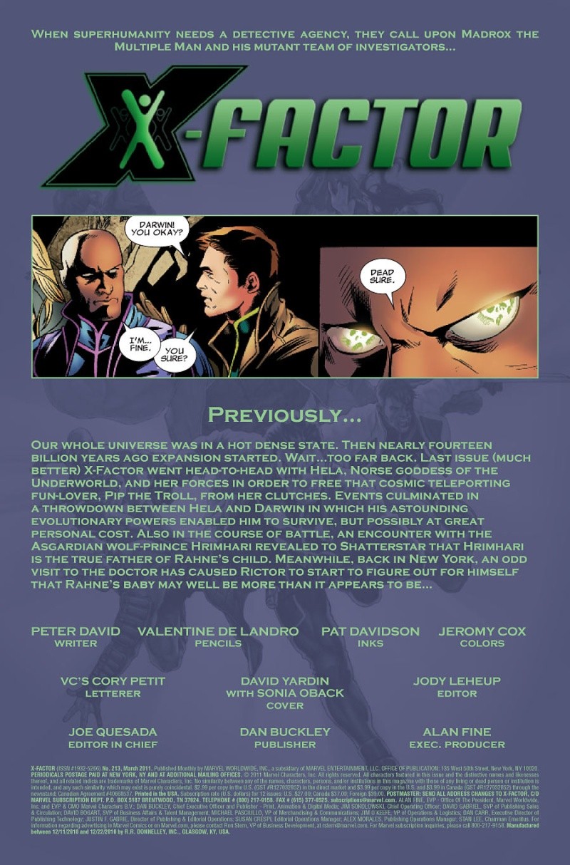 X-Factor #213 Prv74042