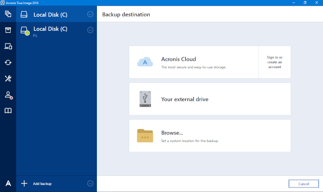 Hướng dẫn sao lưu và phục hồi hệ thống với Acronis True Image 2016 Acroni15