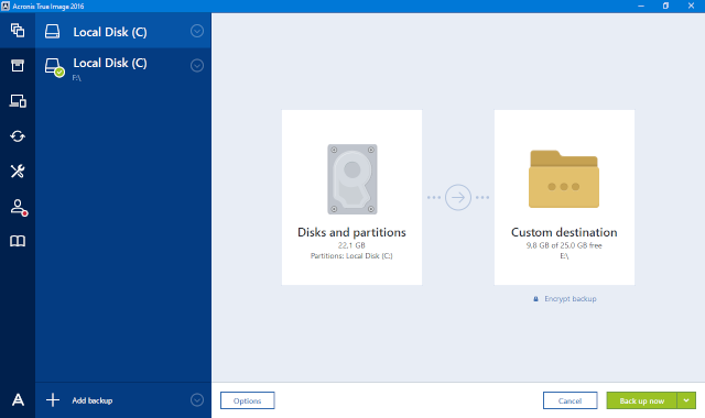 Hướng dẫn sao lưu và phục hồi hệ thống với Acronis True Image 2016 Acroni17