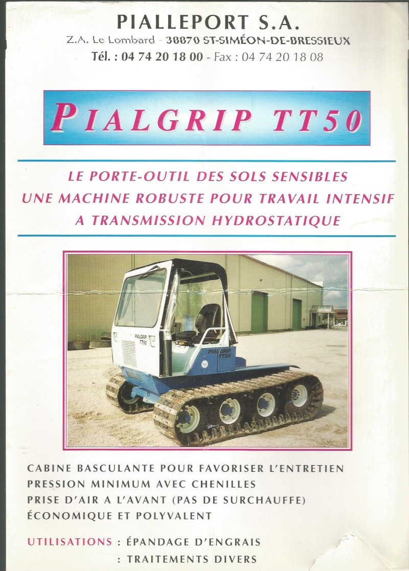 Tracteur porte outil sol sensible PIALGRIP  Pialgr10