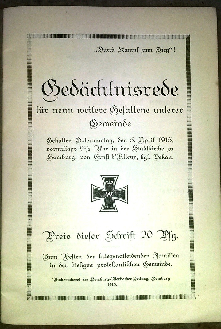 (H) Livret bavarois 1915 - parcours de 9 soldats 1914-1915 -a cloturer 20160114