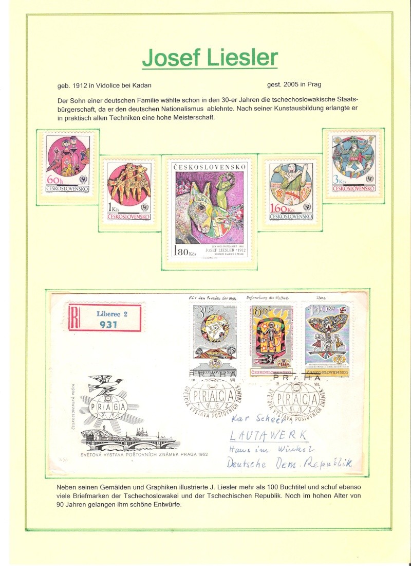Briefmarkenkunst - made in Cechoslowakia 01113