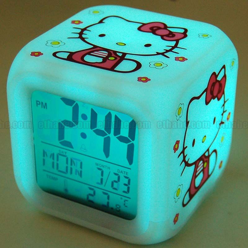 reveil lumineux hello kitty  8it-110