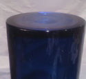 Gulvvase? blue glass vase Base12