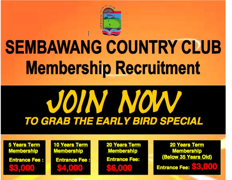 Golf courses compensation and Golf membership prices up up Sembaw10