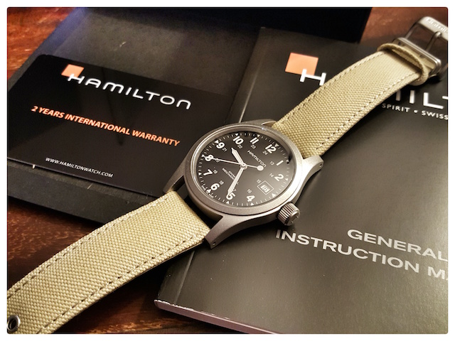 mini revue - Hamilton khaki officer mechanical noir 20151115